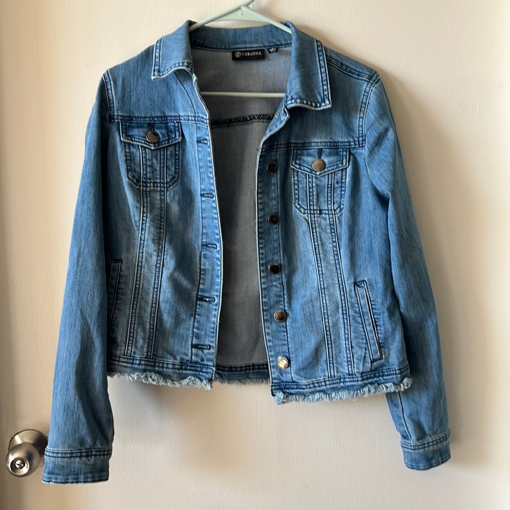 Light wash denim jacket